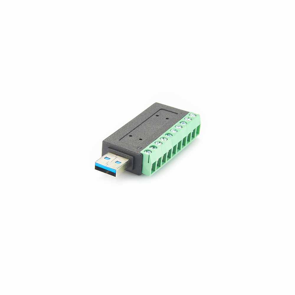 Elecbee USB 3.0 Terminal Block Connector Terminal   Straight to Type A ,Straight Male