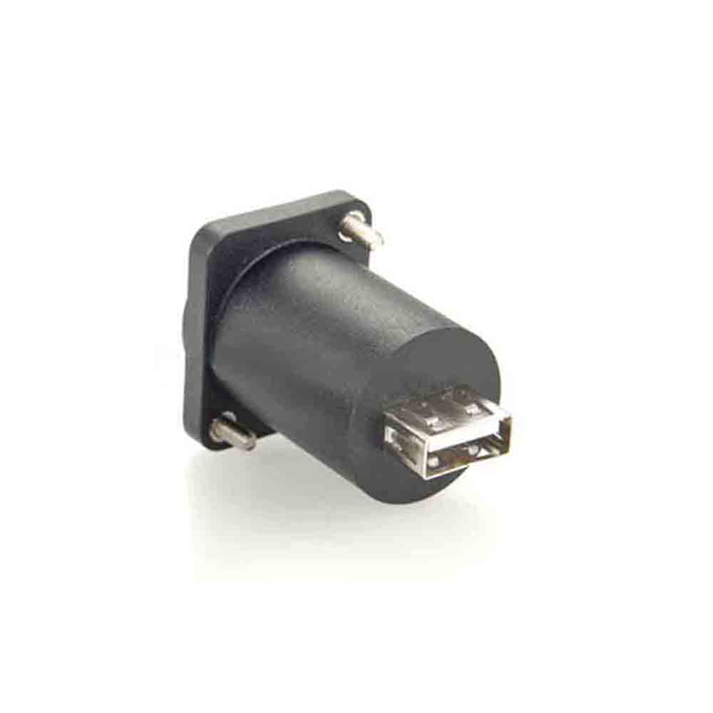 Elecbee USB A Jack to B Jack Panel Mount Straight Adapter Streamlined USB Connectivity