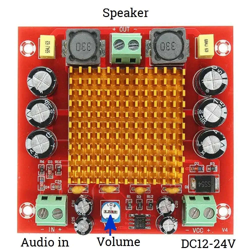 2Pcs-XH-M544-Mono-150W-Digital-Amplifier-12-26V-TPA3116DA-Audio-Amplifier-Board-1729284