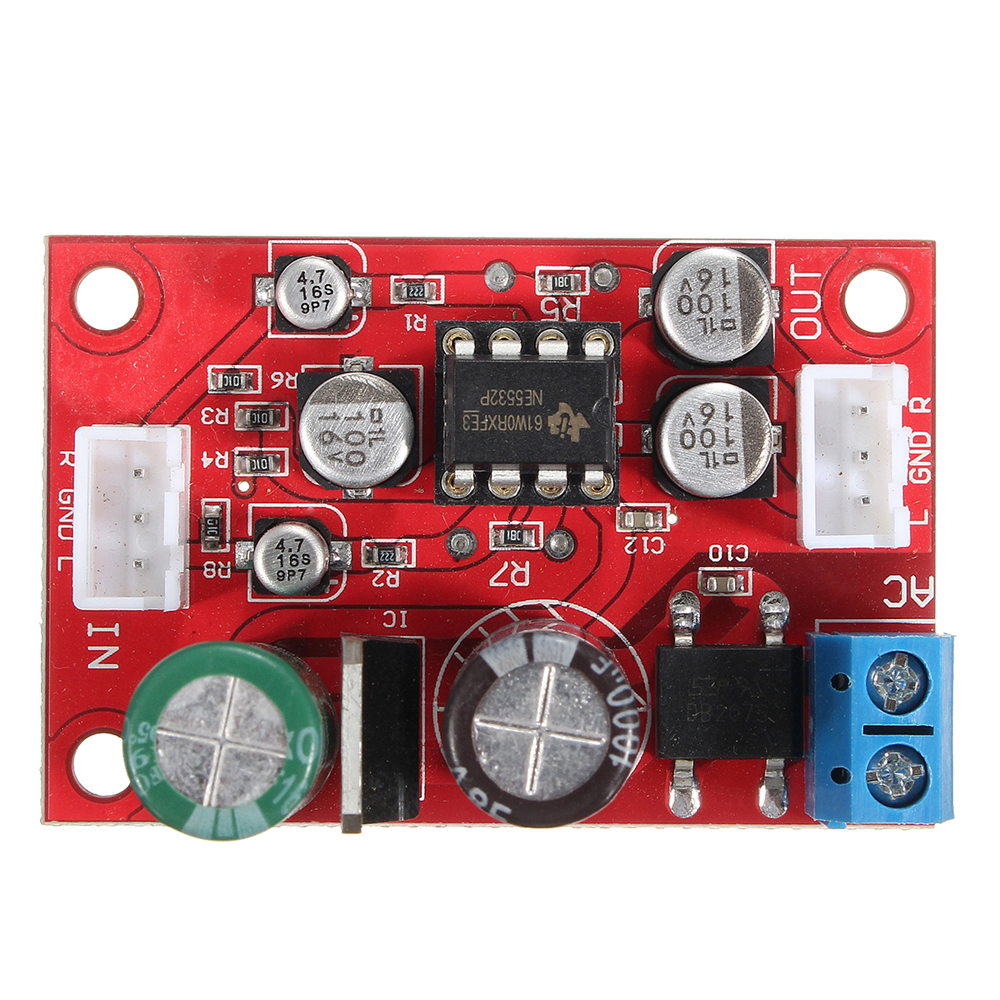 3pcs DC 9-24V AC 8-16V NE5532 Audio OP AMP Microphone Preamps Pre ...