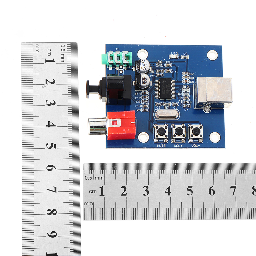 3 pz PCM2704USB Scheda Audio Decoder DAC Ingresso USB Fibra Coassiale ...