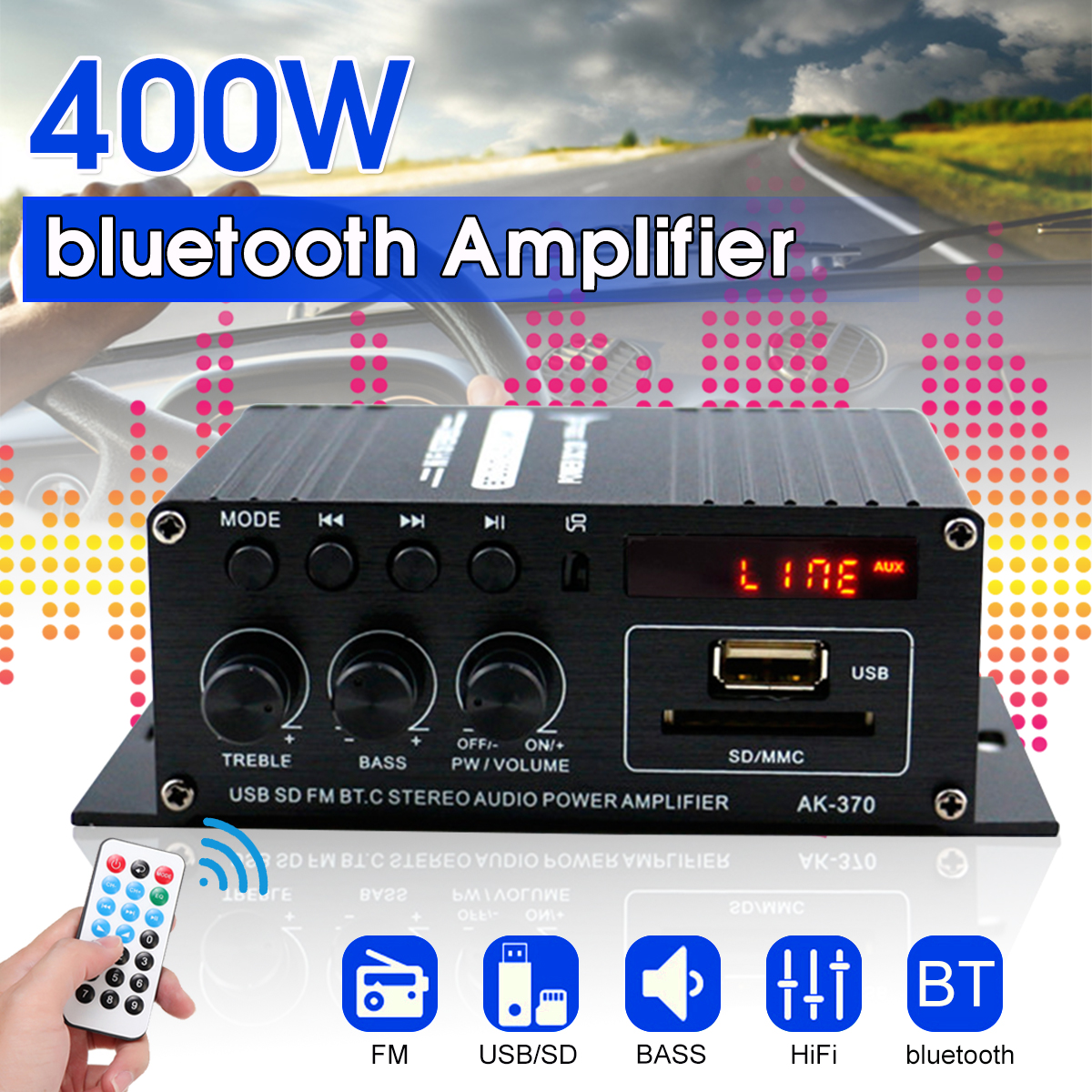 AK370-400W-DC-12V--AC-220V-Remote-Control-bluetooth-HiFi-Home-car-Stereo-Amplifier-Music-Receiver-FM-1578412