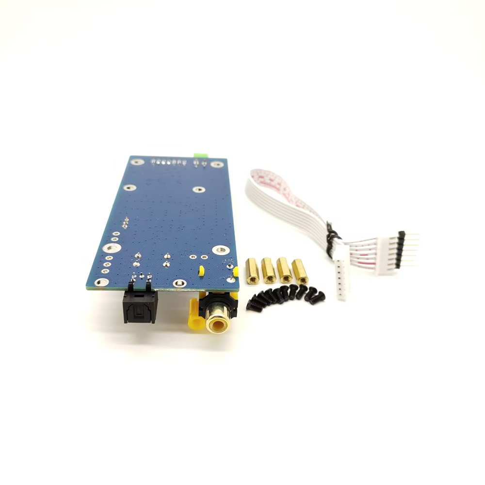 Elecbee AK4118 Digital Receiver Board Audio Decoder DAC SPDIF to IIS Coaxial Optical USB AES EBU Input Support XMOS Amanero with 1.3inch OLED