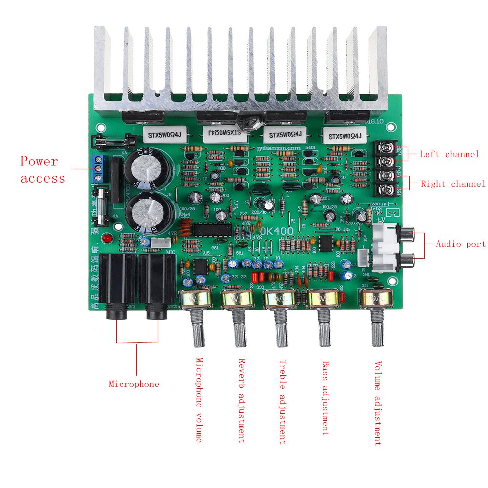 Field-Effect-447385-20-Channel-250W250W-Reverberation-High-power-Amplifier-Board-1640582