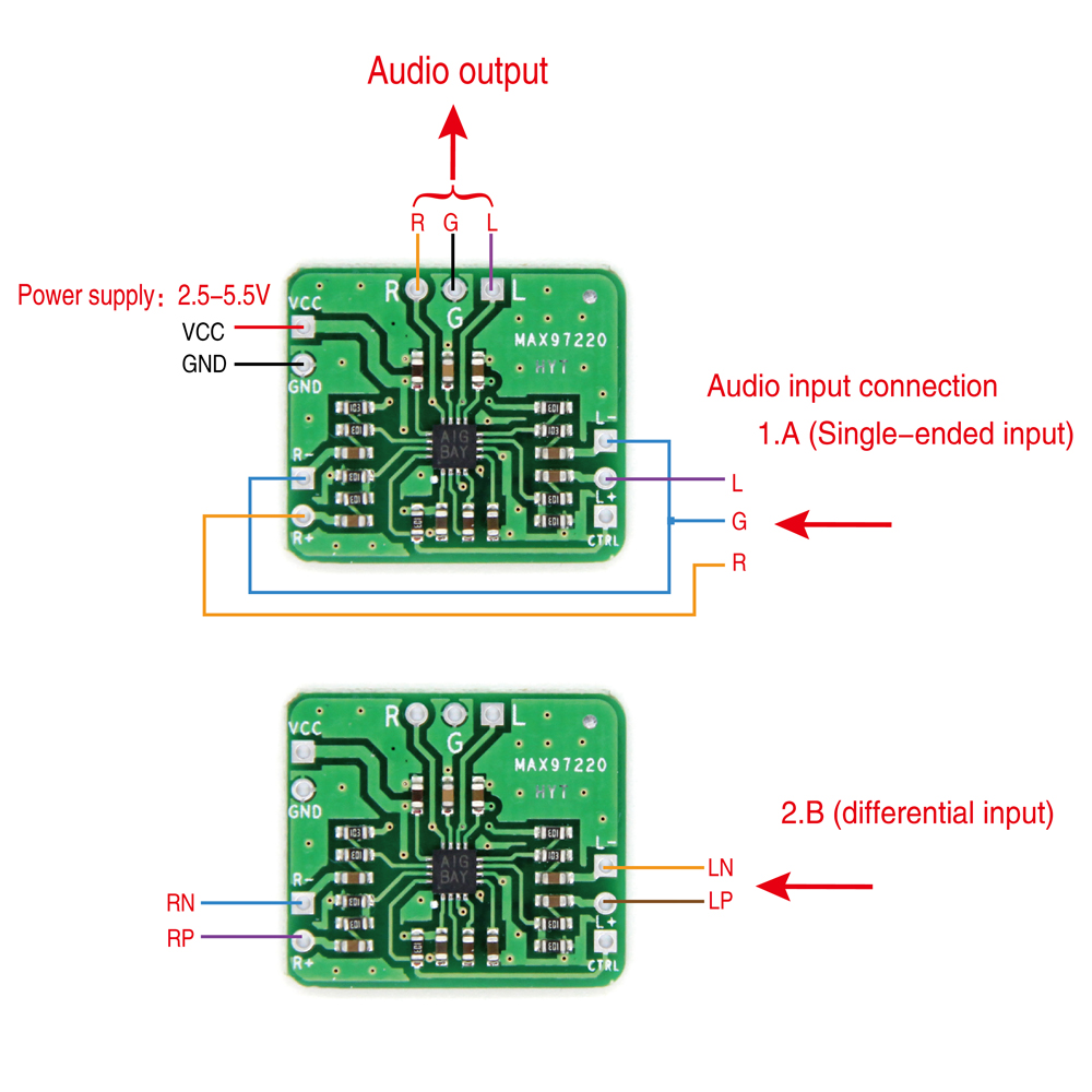MAX97220-Differential-to-Balanced-Power-Amplifier-Board-Single-Channel-Output-AMP-HIFI-DC-25-55V-1744682