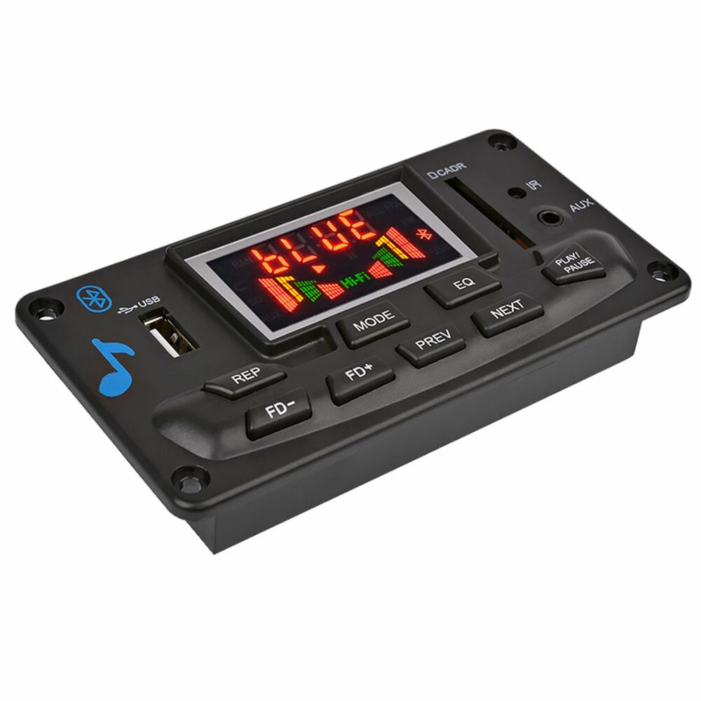 Elecbee DIY MP3 Decoder Board Player Bluetooth Lossless APE Decoder EQ Adjustment/FM Spectrum Display Audio Equalizer