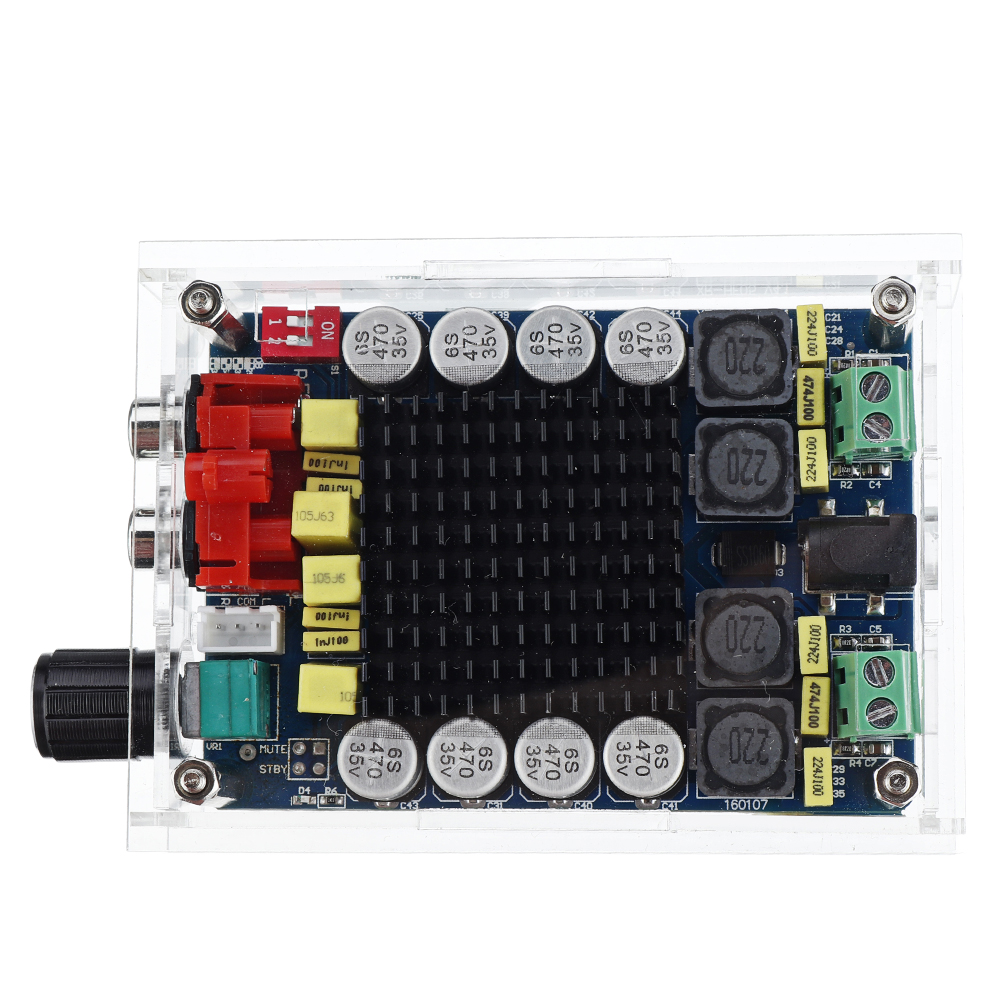 TDA7498-Stereo-2X100W-Dual-Channel--High-Power-Digital-Computer-Power-Amplifier-with-Acrylic-Shell-1745435