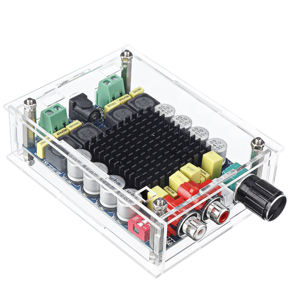 TDA7498-Stereo-2X100W-Dual-Channel--High-Power-Digital-Computer-Power-Amplifier-with-Acrylic-Shell-1745435