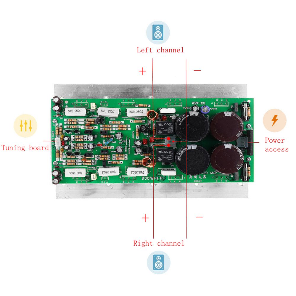 Toshiba19435200-400W400W-800W-Two-Channel-2CH-Stereo-High-power-Amplifier-Board-1640583