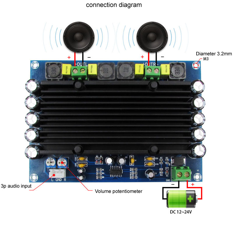 XH-M546-Preset-Pre-stage-TPA3116D2-Dual-channel-150W2-Ultra-high-Power-Digital-Power-Amplifier-Board-1737128