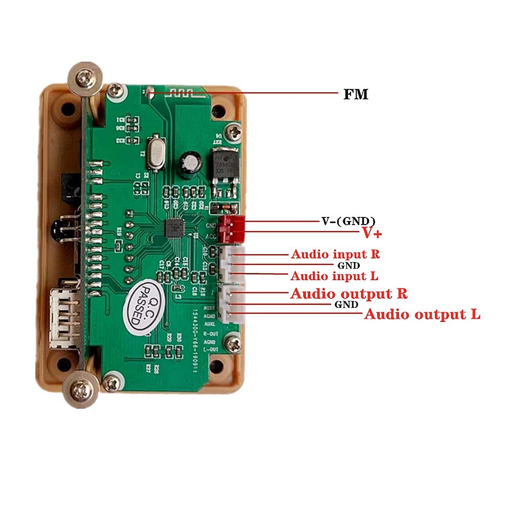 bluetooth 5.0 Car MP3 Audio Decoder Board Lossless Format Folder ...