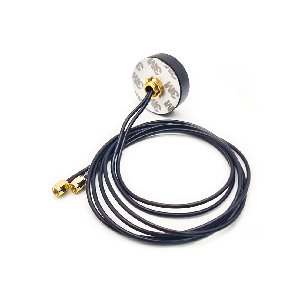 Elecbee External GPS Antenna 4G LTE Antenna 1M RG174 Cable Waterproof SMA PLUG Connector