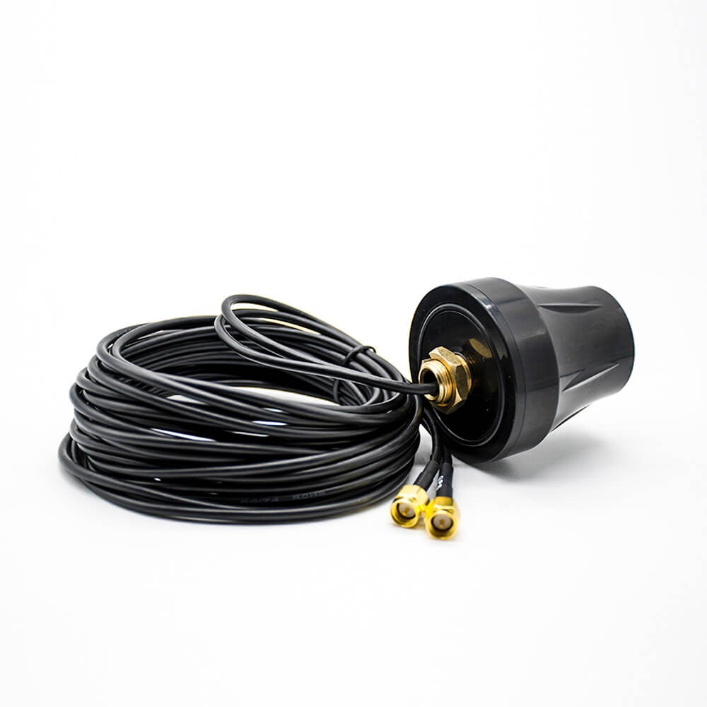 Elecbee High Gain 4G GPS Combo Antenna 10dbi Active Helix Omni-Directional GPS Antenna with SMA Connector 3M