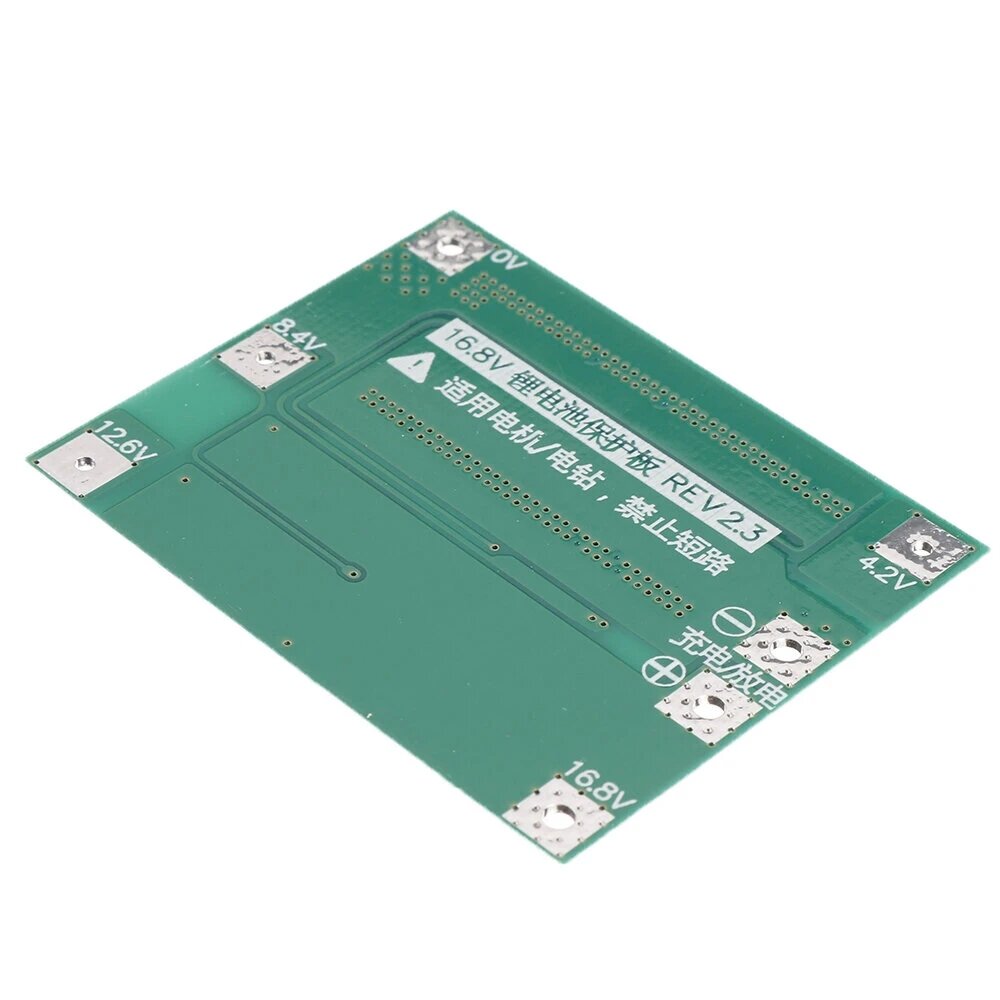 Elecbee 3Pcs 4S 14.8V 16.8V 18650 Lithium Battery Protection Board Startable Electric Drill 40A Current