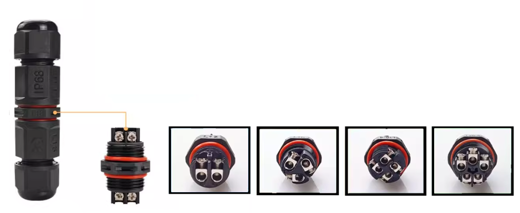 2-5 core cable waterproof electrical connection