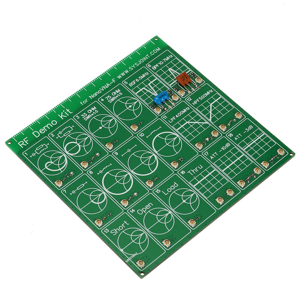 Elecbee Professional RF Demo Kit NanoVNA RF Tester Board Filter Attenuator for NanoVNA-F Vector Network Analyzer