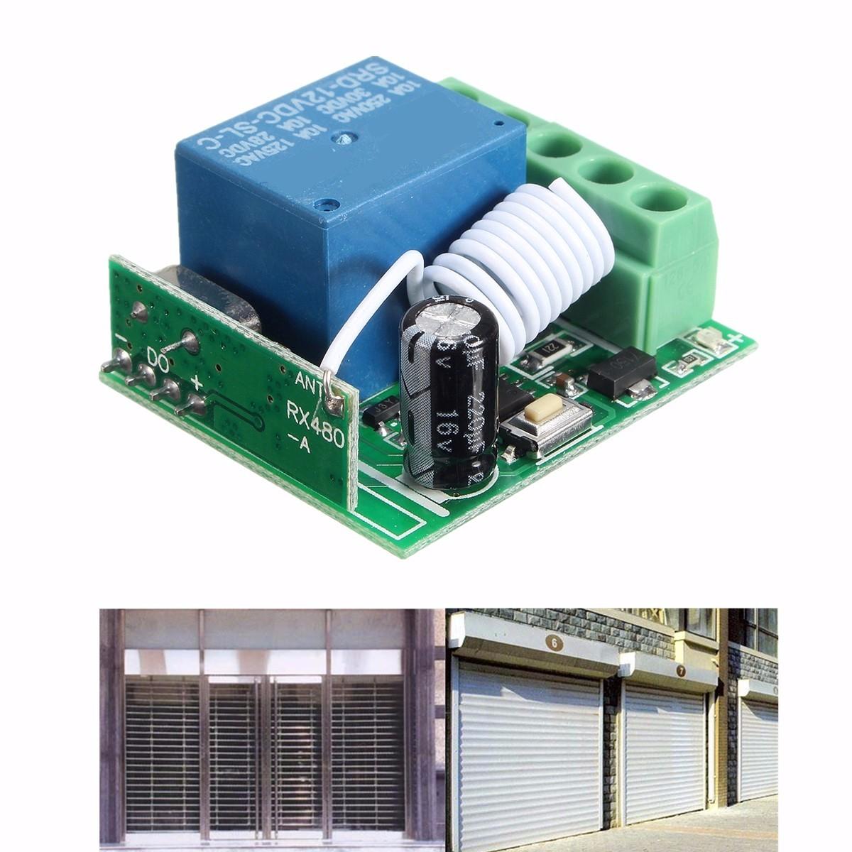 Elecbee 50pcs DC12V 10A 1CH 433MHz Wireless Relay RF Remote Control Switch Receiver Module