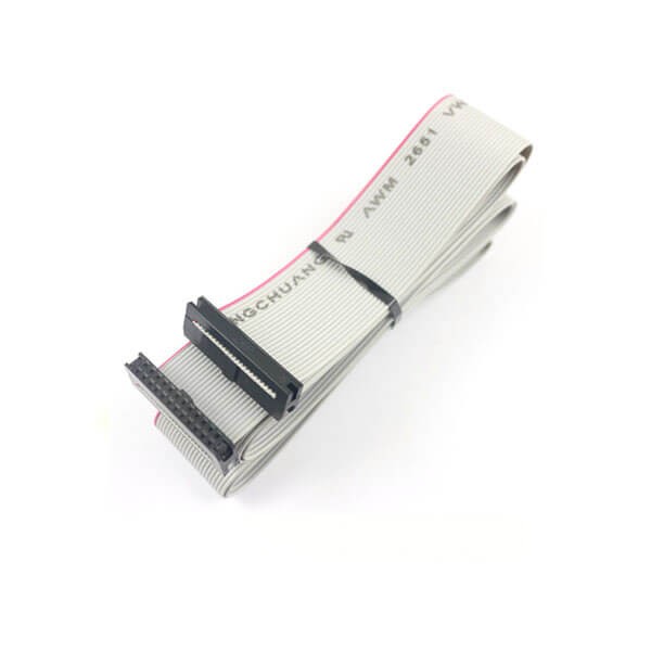 Elecbee 2mm Pitch 2x12 24 Pin 24 Wire IDC Flat Ribbon Cable Length 100CM