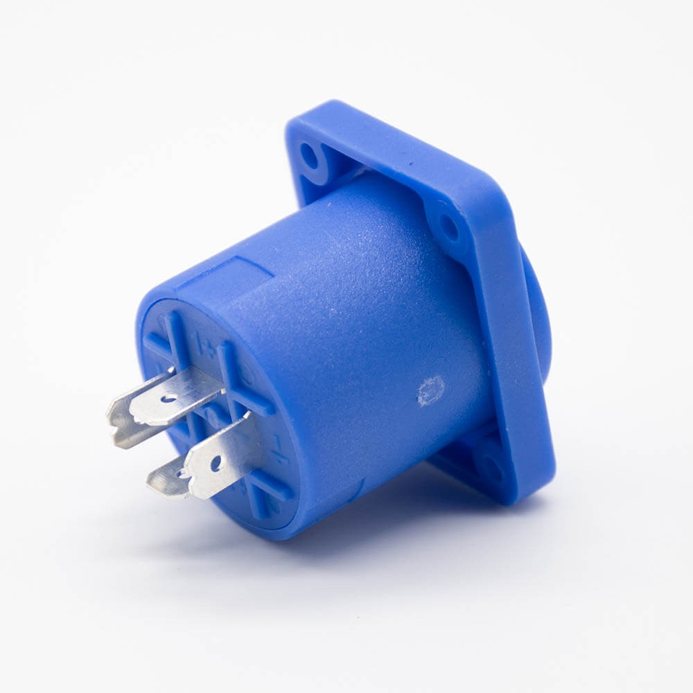 Elecbee Audio power Jack Straight 4 Pin Audio Jack Female Plastic Chassis Mount for Amplifier &amp; Audio Mixer microphone