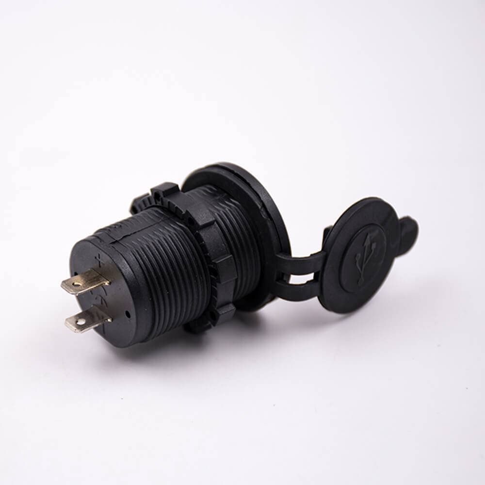 Elecbee USB Car Charger Laptop 5V 1A 2.1A Dual Port Socket With Dust Cover