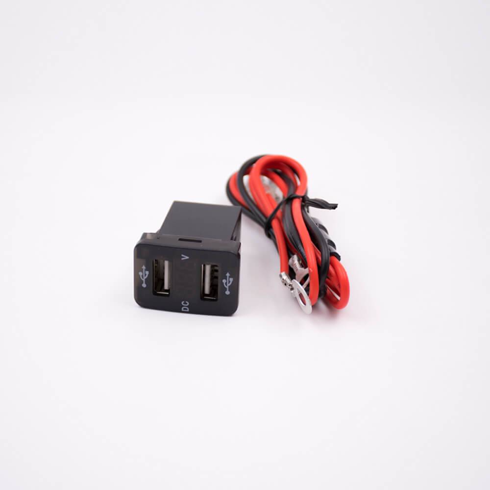 Elecbee USB Power Delivery Car Charger Dual Port Socket With Terminal Wire