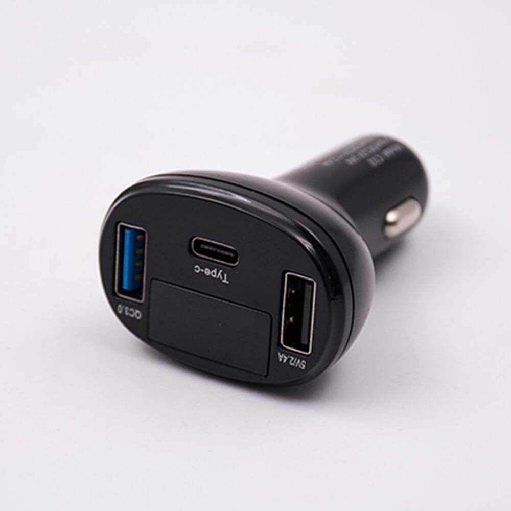 Elecbee Car Cigarette Lighter Adapter To USB TYPE-C Socket 3 Ports