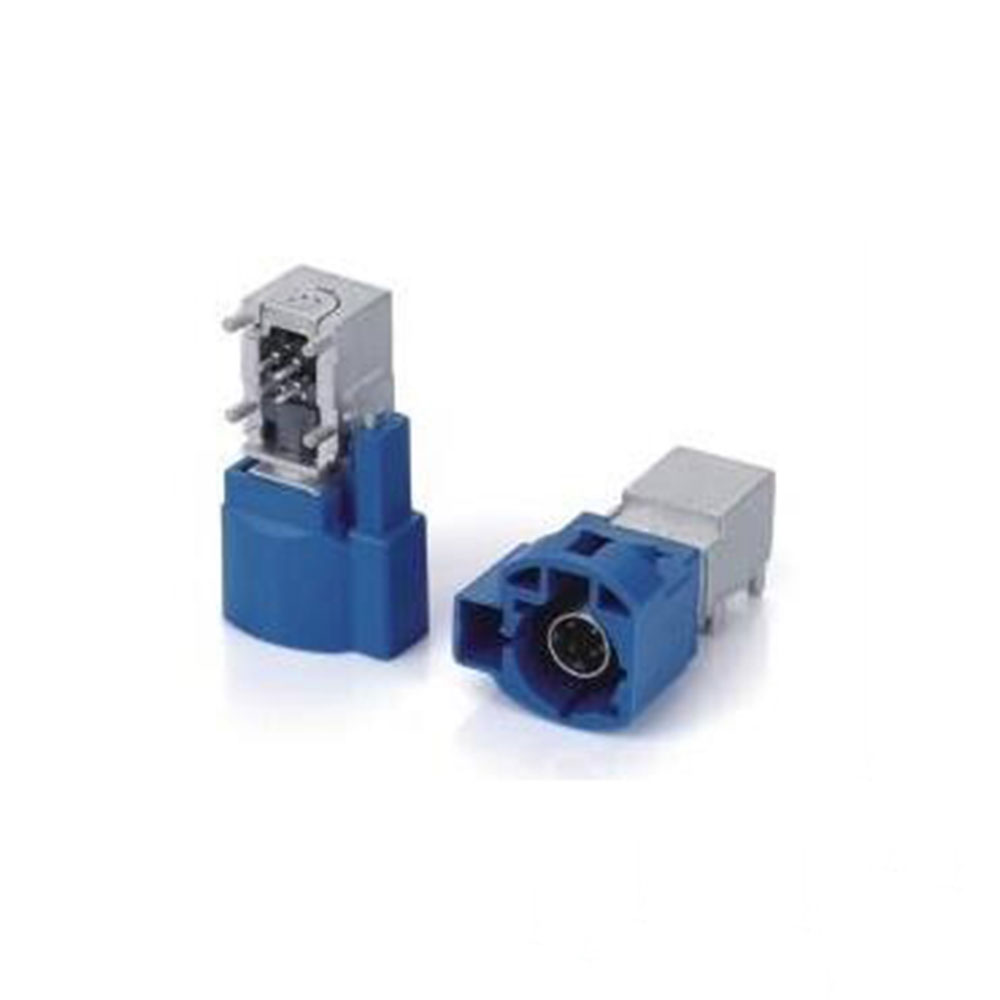 Elecbee HSD 4+2Pin C Code Right Angle Male Connector 6P Blue Vehicle GPS Signal PCB