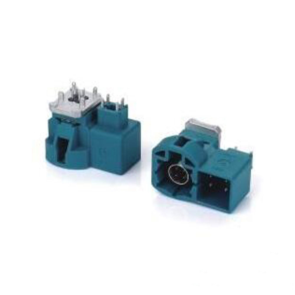 Elecbee HSD 4+4 Pin Z Code Male Straight Water Blue GPS Signal for PCB Vehicle Connector