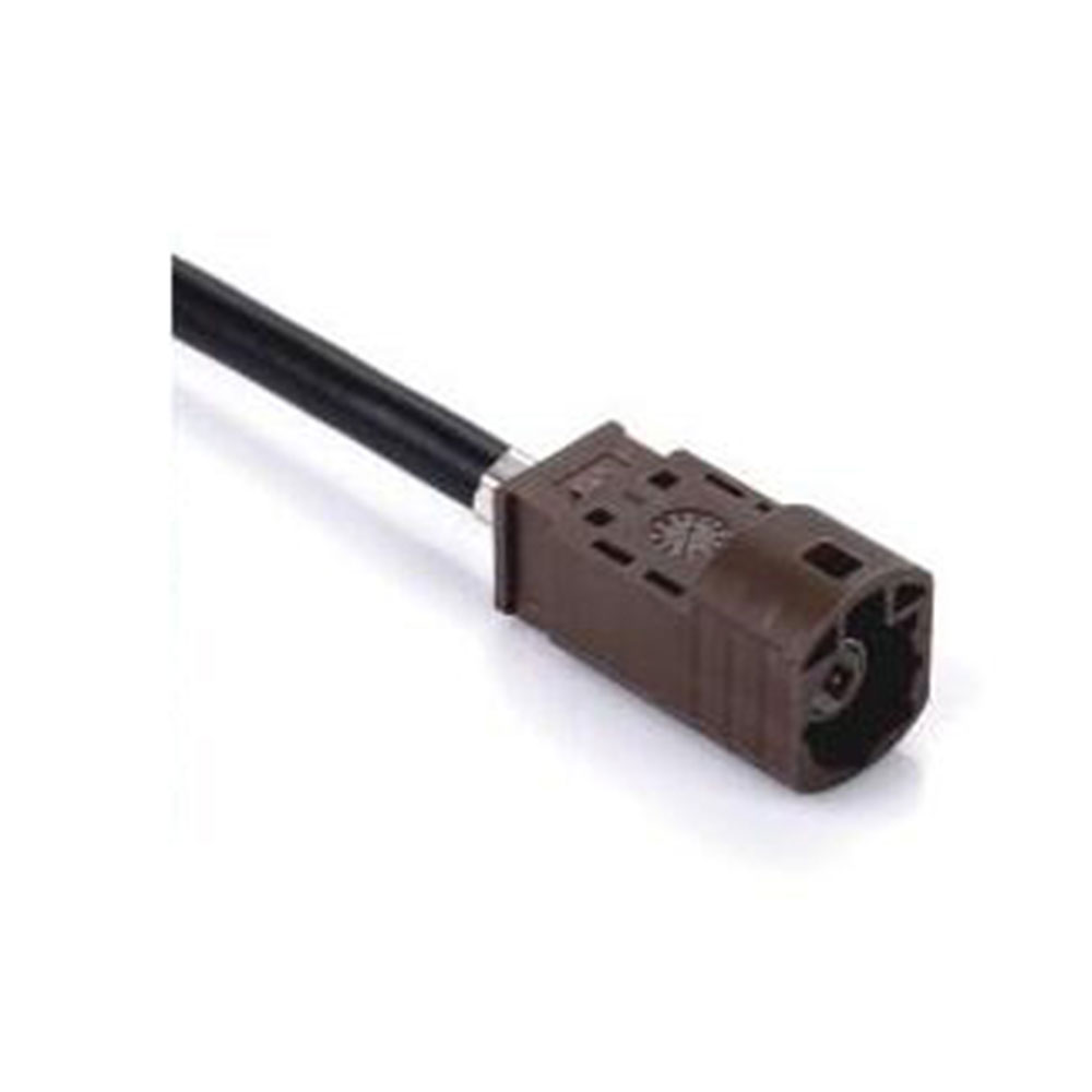 Elecbee HSD Cable F Code 4P Straight Male Connector TV SDARS Satellite Single End Extension 0.5m