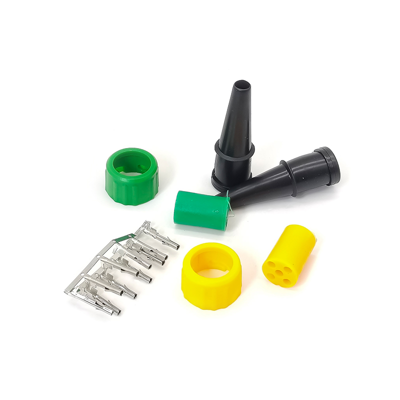 Elecbee 5 Pin Plug and Socket Trailer Connector Yellow Green Model