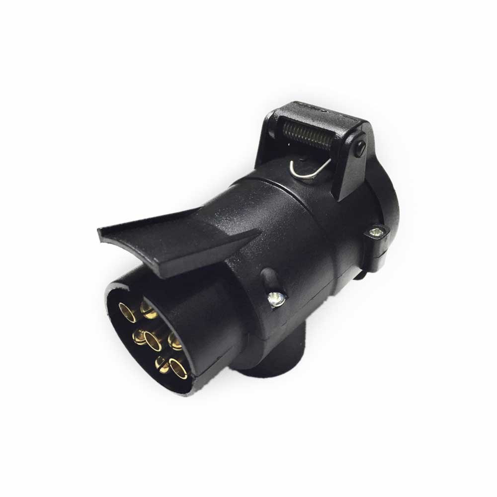 Elecbee PVC Trailer Plug Connector with Pure Copper Pin 7Pin to 13Pin (7Pin Inside)
