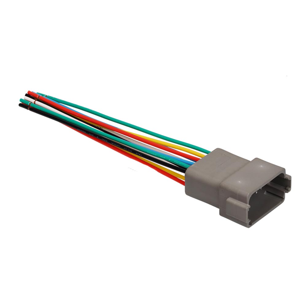 Elecbee 12 Pin Male Plug Housing with 1.25mm2 Cable No Contacts Auto Waterproof Connector Automotive Sealed Electric 14CM DT04-12P