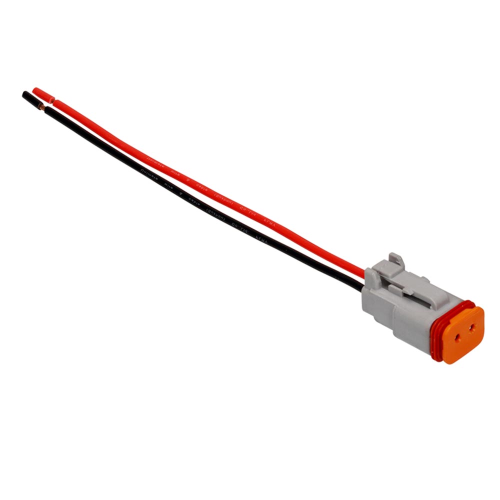 Elecbee 2 Pin Auto Waterproof Connector Female Jack with 1.25mm2 Cable Automotive Sealed Electric 14CM DT06-2S