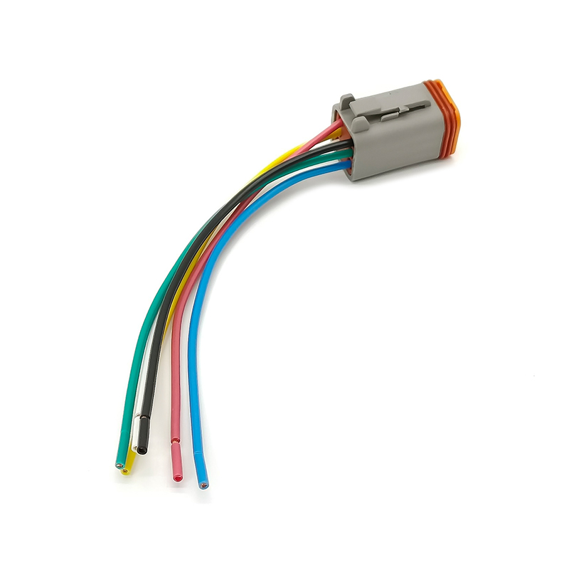 Elecbee 6 Pin Auto Waterproof Connector Female Jack with 1.25mm2 Cable Automotive Sealed Electric 14CM DT06-6S