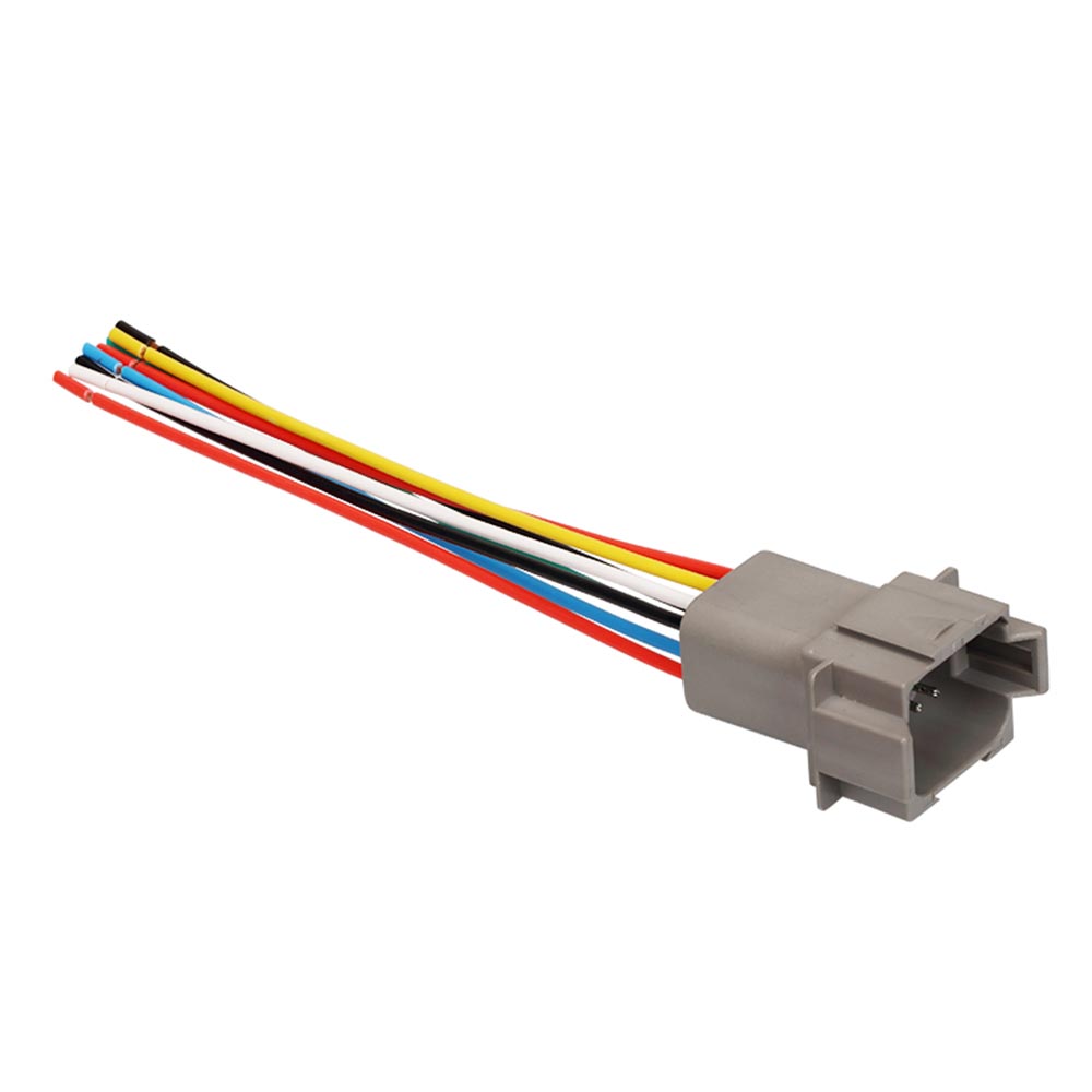 Elecbee Auto Waterproof Connector 8 Pin Male Plug Housing with 1.25mm2 Cable No Contacts Automotive Sealed Electric 14CM DT04-8P