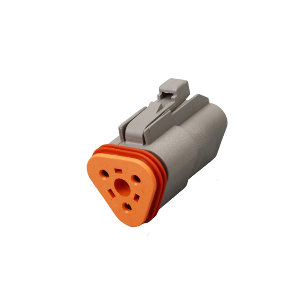 Elecbee 3 Pin Auto Waterproof Connector Female Jack with 1.25mm2 Cable Automotive Sealed Electric 14CM DT06-3S