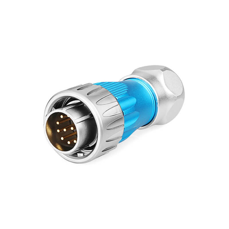 Elecbee DH24 12 Pin 400V 10A Female Socket Male Plug Metal Shell Aviation Connector Power Cable Electrical Plug Socket Waterproof For Led Charge Port