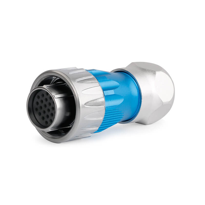 Elecbee Zinc Alloy DH24 IP67 Waterproof Aviation Connector M20 24 Pin Female Plug Male Socket Connector For Auto Diagnostic Tools 150V 5A Reserve Mount