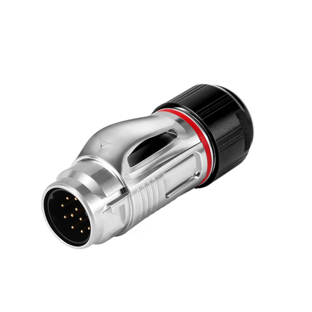Elecbee 12 Pin Ip65 Waterproof Solder Copper Pin Connector Plug And Socket