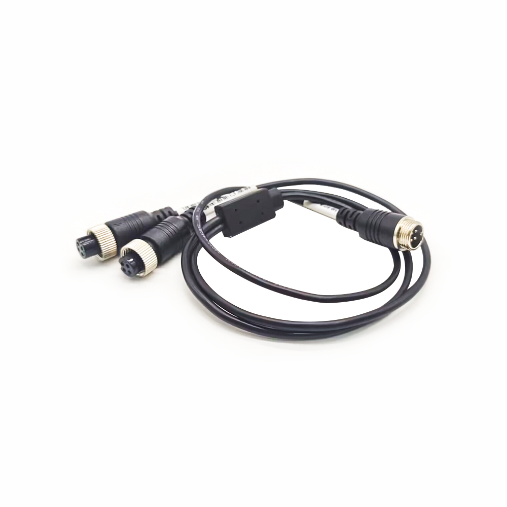 Elecbee 10pcs GX12 Aviation Connector  4pin  straight   Male  to straight  Female Butt-Joint Type with  30CM Cable Butt-Joint Type