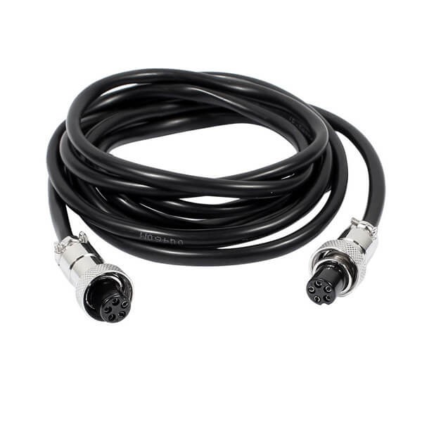 Elecbee 10pcs GX12 Aviation Connector  5pin  straight   Female  to straight  Female Butt-Joint Type with  1M Cable Butt-Joint Type