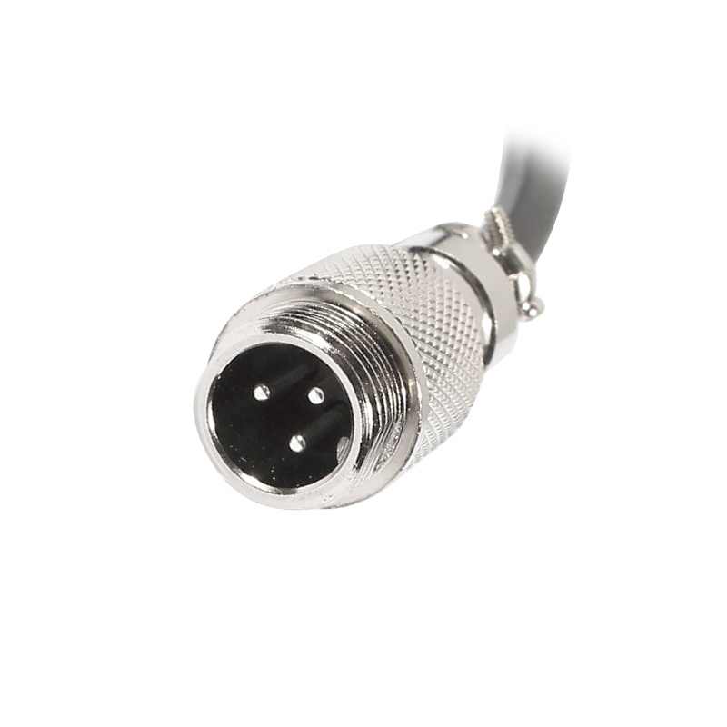Elecbee GX12 Aviation Connector Butt-Joint Type 3pin  straight   Male with  1M Cable