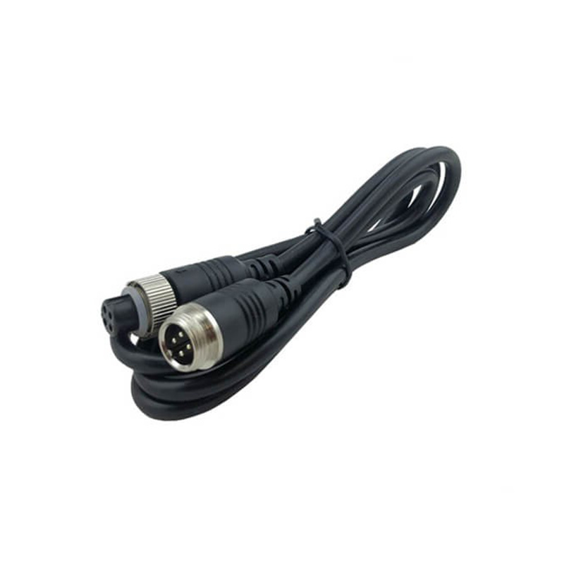 Elecbee GX12 Aviation Connector  4pin  straight   Male  to straight  Female  with  1M Cable