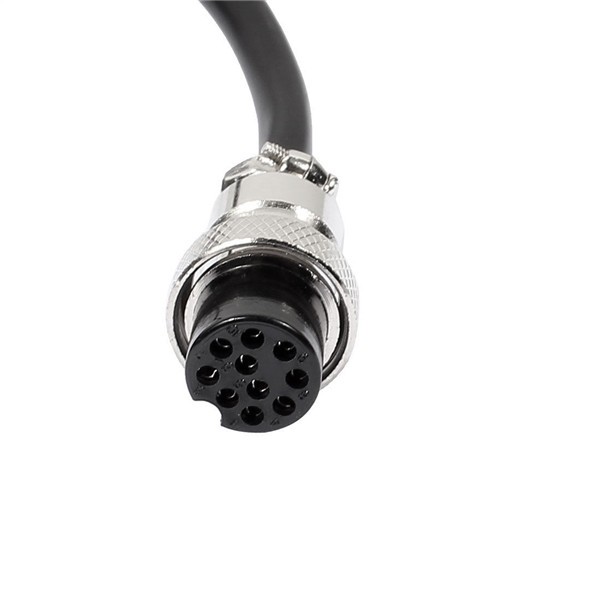 Elecbee 10pcs GX16 Aviation Connector Butt-Joint Type 10pin  straight   Female with  1M Cable