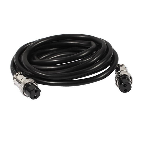 Elecbee 10pcs GX16 Aviation Connector  2pin  straight   Female  to straight  Female Butt-Joint Type with  1M Cable Butt-Joint Type