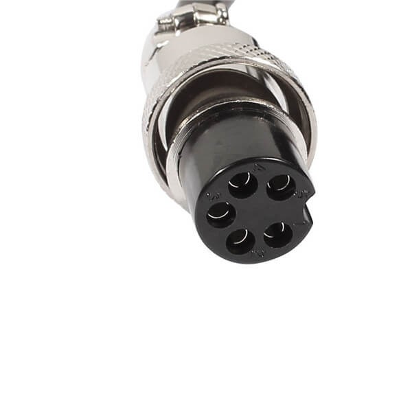 Elecbee 10pcs GX16 Aviation Connector  5pin  straight   Male  to straight  Female Butt-Joint Type with  1M Cable Butt-Joint Type