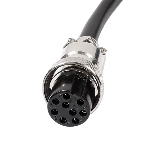 Elecbee 10pcs GX16 Aviation Connector Butt-Joint Type 9pin  straight   Female with  1M Cable