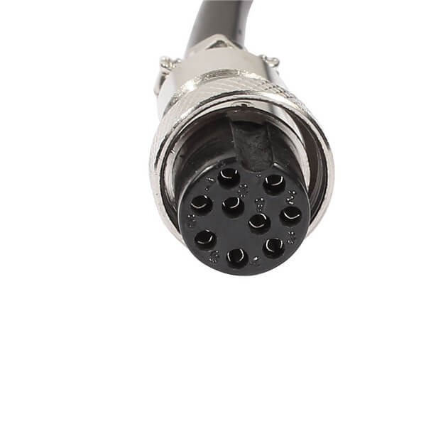 Elecbee 10pcs GX16 Aviation Connector  9pin  straight   Male  to straight  Female Butt-Joint Type with  1M Cable Butt-Joint Type