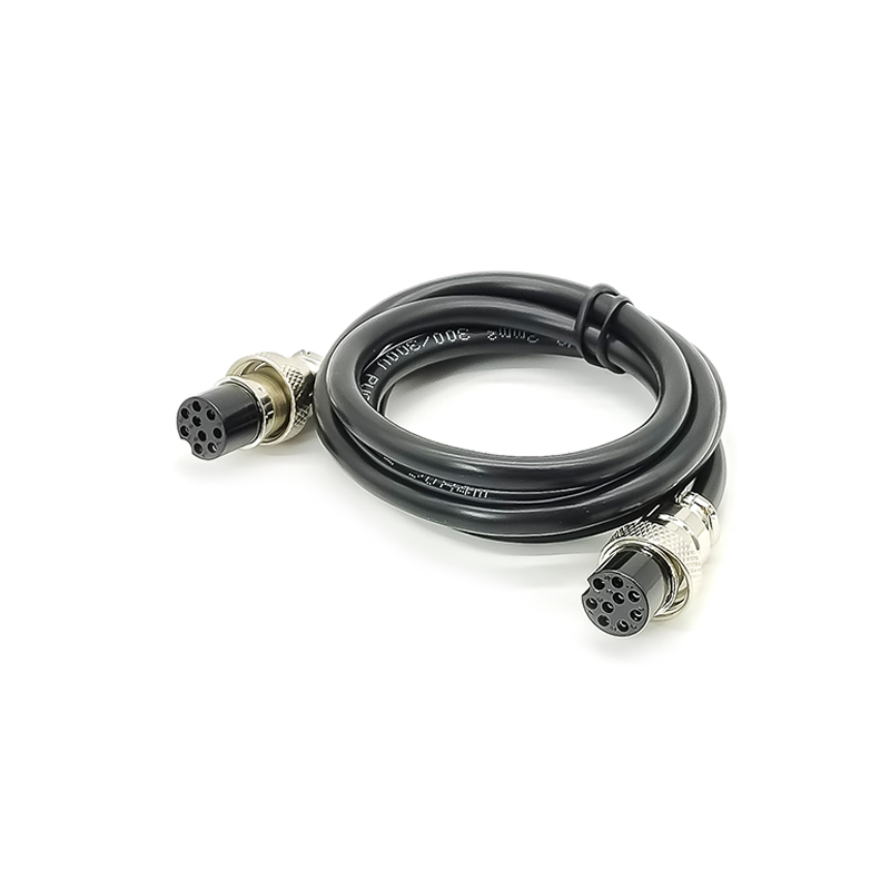 Elecbee 10pcs GX16 Aviation Connector  9pin  straight   Female  to straight  Female Butt-Joint Type with  1M Cable Butt-Joint Type