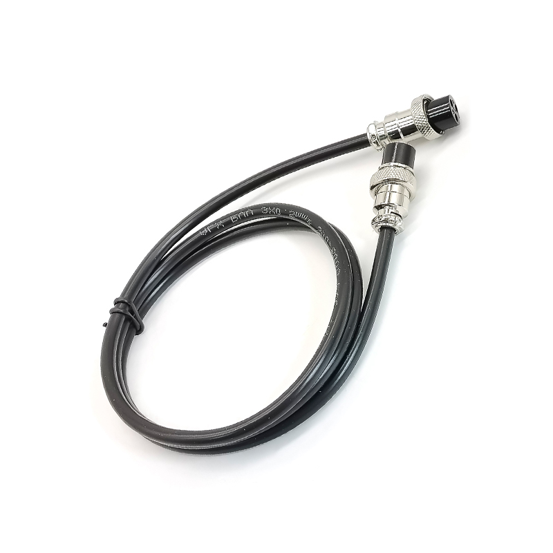 Elecbee 10pcs GX16 Aviation Connector  3pin  straight   Female  to straight  Female Butt-Joint Type with  1M Cable Butt-Joint Type